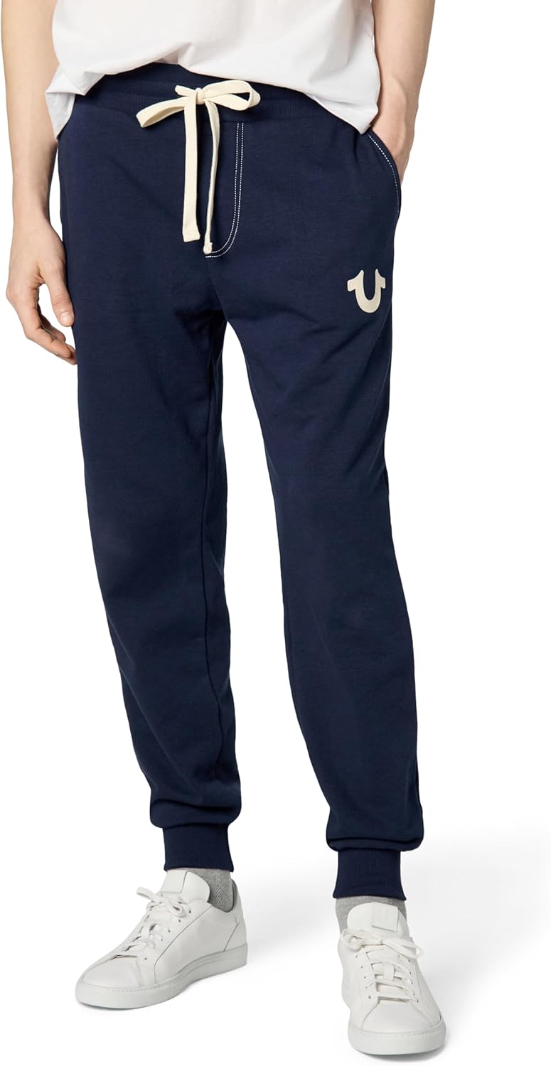 Men’S Classic Logo Jogger Sweatpants – Mens Sweatpants, Joggers for Men with Puff Logo